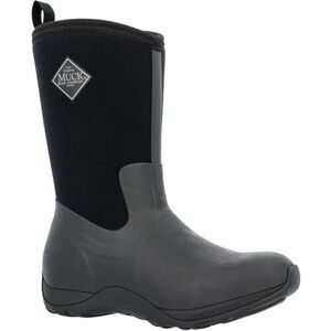 MUCK BOOT MUCK ARCTIC WEEKEND MID-HEIGHT RUBBER WOMENS WINTER BOOTS, BLACK, 9